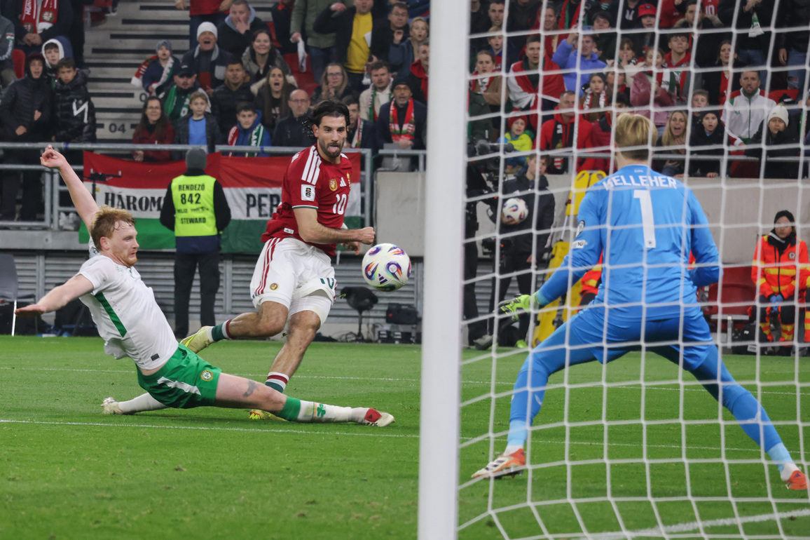 (SP)HUNGARY-BUDAPEST-FOOTBALL-2026 WORLD CUP EUROPEAN QUALIFIERS-HUNGARY VS IRELAND