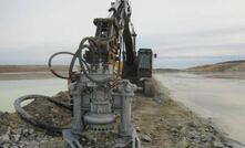 Tailings recovery at the Minerals Hill Pearce pit.