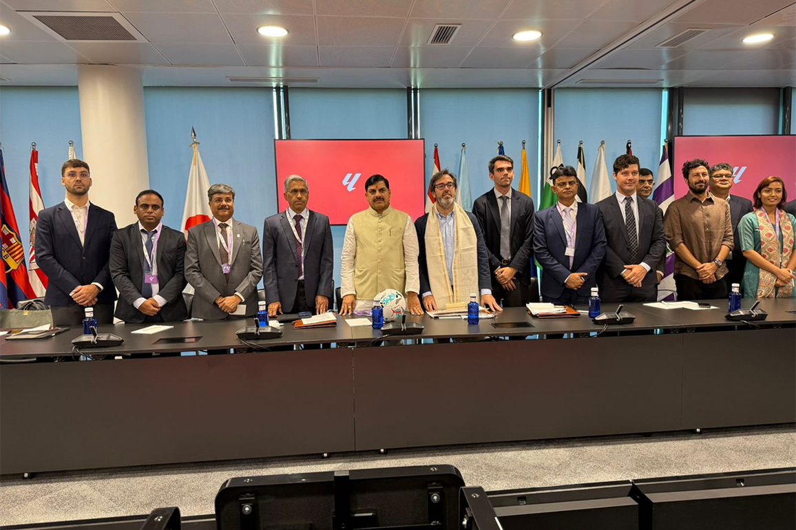 MP CM Mohan Yadav visits La Liga HQ in Madrid, discusses sports collaboration