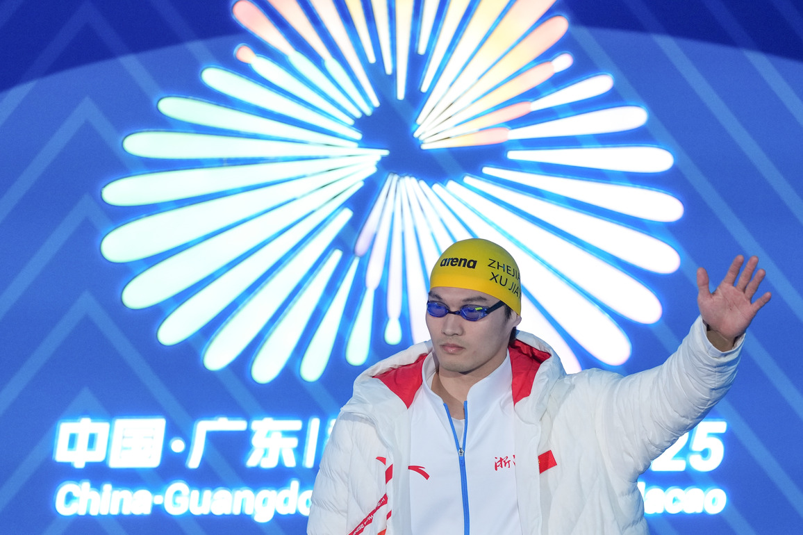(SP)CHINA-15TH NATIONAL GAMES-SWIMMING-MEN'S 100M BACKSTROKE-FINAL (CN)