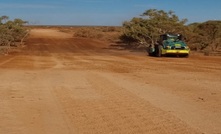  The access road taking shape at Yangibana