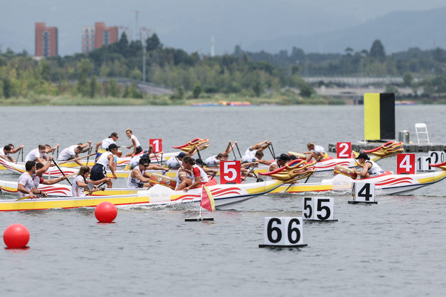 (SP)CHINA-CHENGDU-THE WORLD GAMES 2025-DRAGON BOAT-OPEN 8-SEATER 200M-SEMIFINALS (CN)