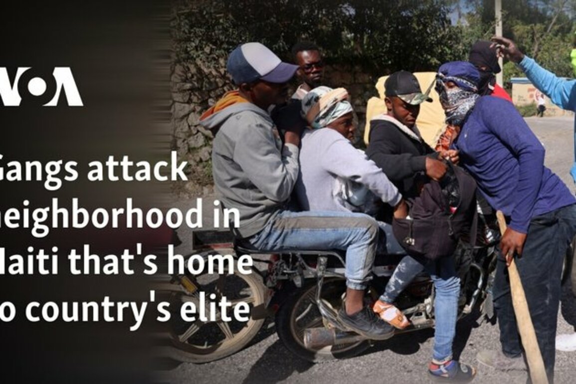 Gangs attack neighborhood in Haiti that's home to country's elite