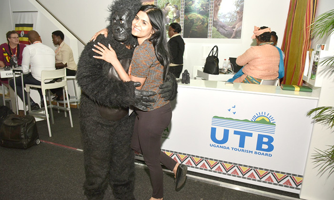 Ugandan "Gorilla" star attraction at Indaba expo Ugandan "Gorilla" star attraction at Indaba expo
