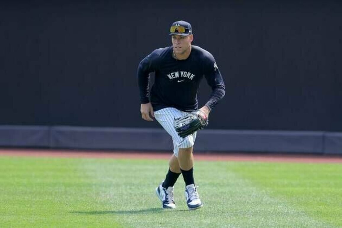 Yankees' OF Aaron Judge 'felt good' throwing for 1st time since injury