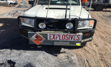 Flyrock damaged the bonnet of a light vehicle at Moolarben.