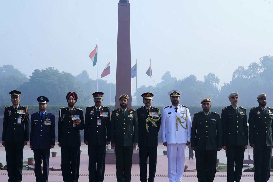 UAE Presidential Guard Commander Major General Ali Saif Al Kaabi receives Guard of Honour in Delhi