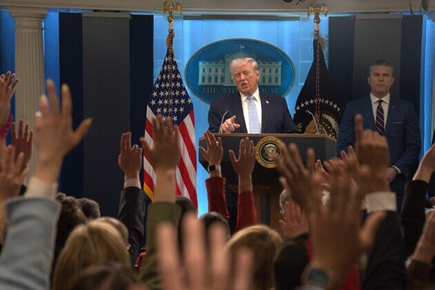 U.S.-WASHINGTON, D.C.-WHITE HOUSE-TRUMP-PRESS CONFERENCE-IRAN