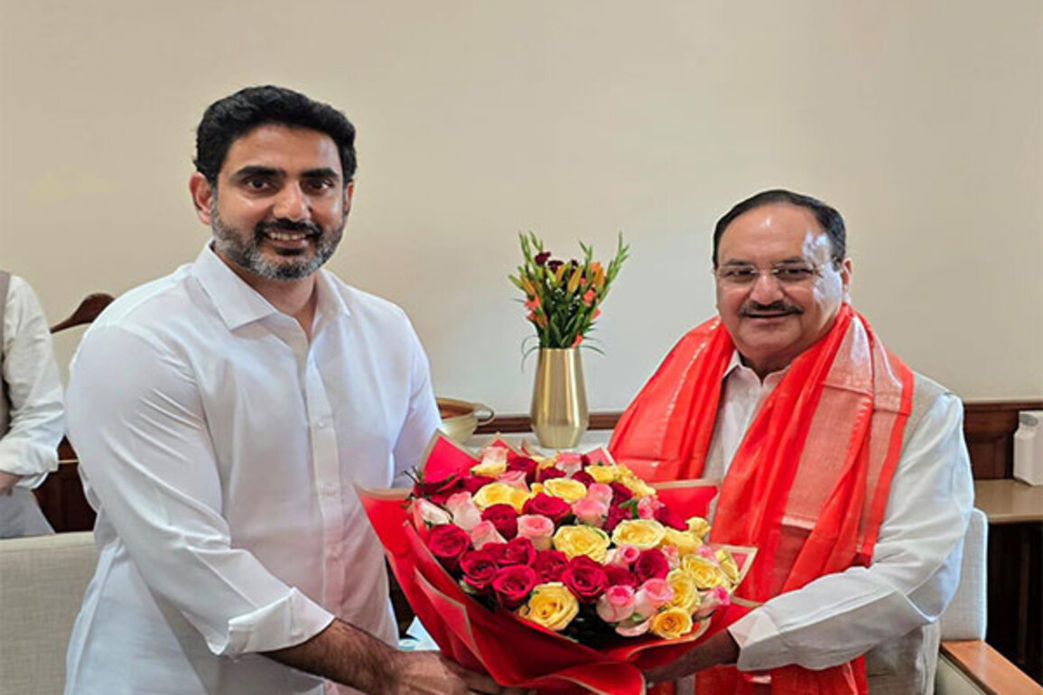 Nara Lokesh meets BJP president JP Nadda; urges immediate resolution of urea shortage