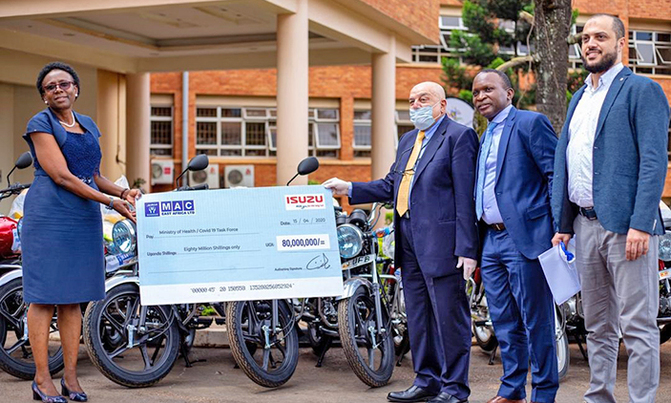 Mantra contributes 10 motorcycles to health ministry Mantra contributes 10 motorcycles to health ministry