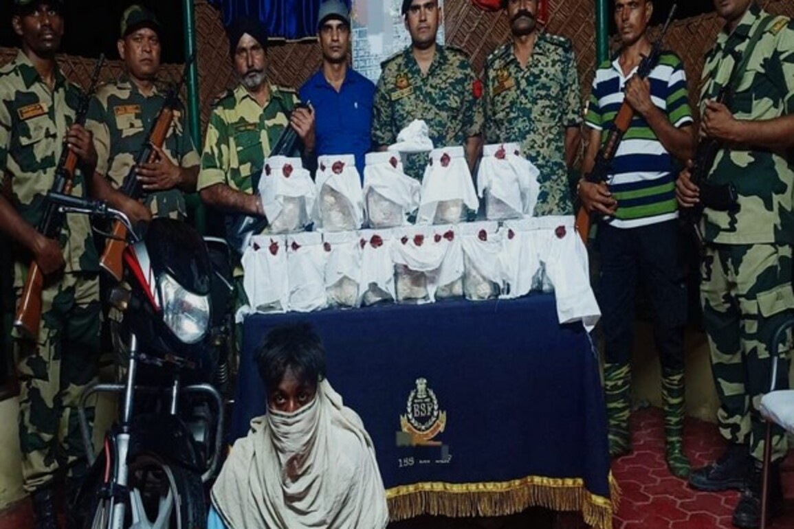 Punjab: BSF nabs smuggler along with 7 kgs of heroin in Ferozepur