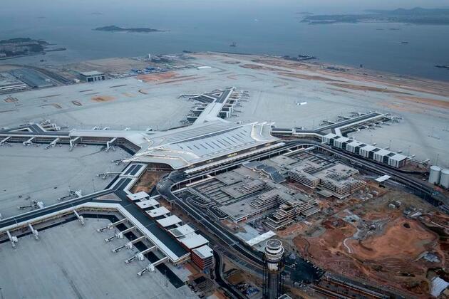 FujianPano | SE China's Xiamen Xiang'an Int'l Airport sees progress in construction