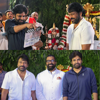 Chiranjeevi kicks off 'Mega158' with grand muhurtam, Pawan Kalyan attends