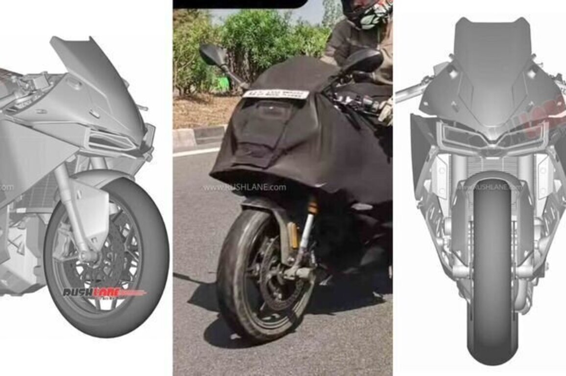 TVS Tangent RR Patent Filed  Design Hints Of Upcoming Apache 450RR