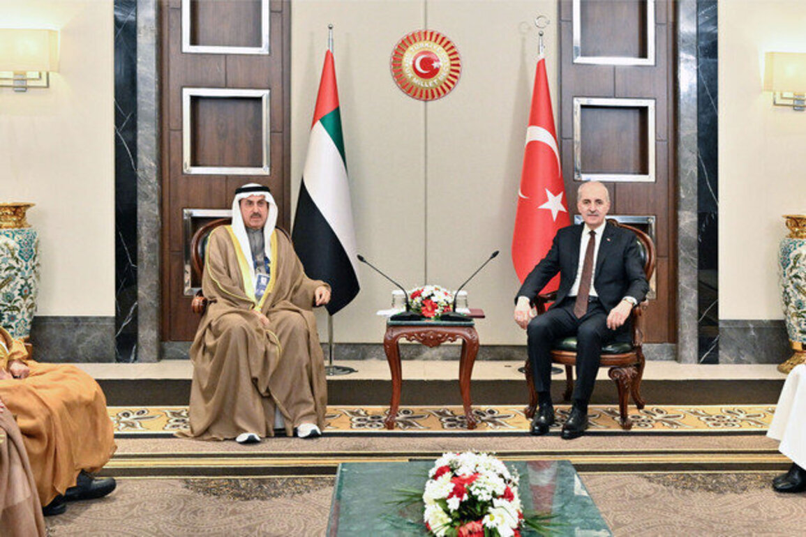 Saqr Ghobash, Turkish Parliament Speaker reaffirm condemnation of Iran's blatant attacks on UAE territory