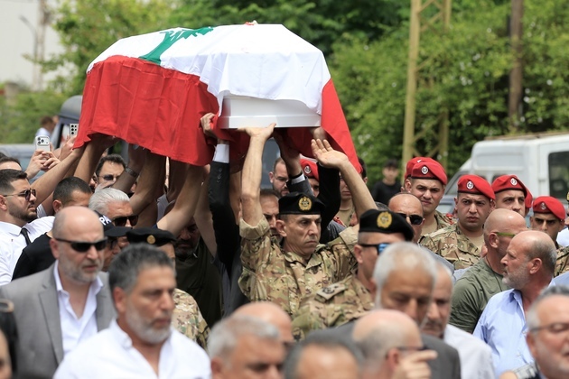 LEBANON-KFAR JARRA-FUNERAL