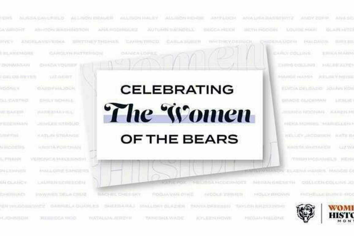 Chicago Bears to celebrate Women's History Month