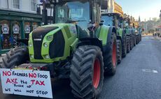 Farmers protest outside Oxford Farming Conference as family farm tax fight continues