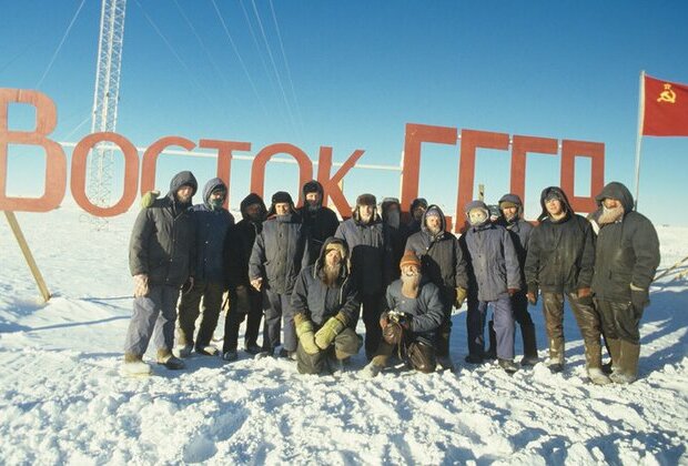 What did Russians find in an ancient Antarctic lake