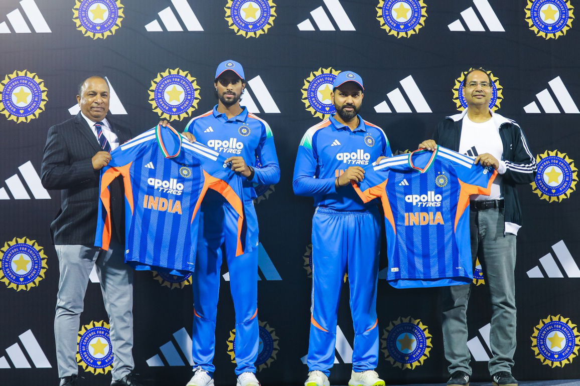 India's jersey for ICC Men's T20 World Cup 2026 unveiled during IND-SA ODI at Raipur