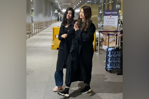 Aishwarya Rai, Aaradhya Bachchan twin in black as they arrive in Mumbai post-Cannes
