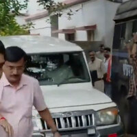 West Bengal: Locals hurl eggs at police vehicle carrying former TMC MLA Sujoy Hazra after his arrest