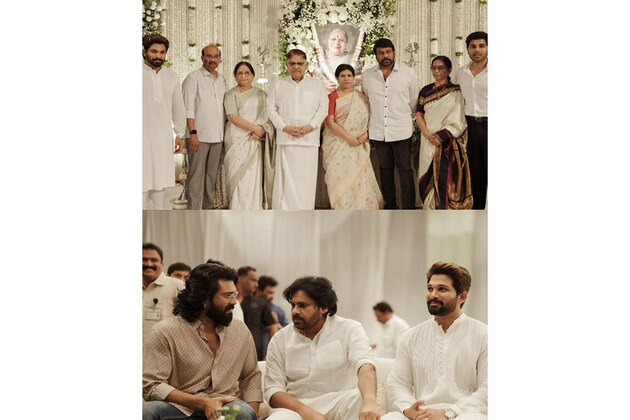 Allu Arjun grandmother's 'Pedda Karma': Chiranjeevi, Ram Charan, Pawan Kalyan offer prayers