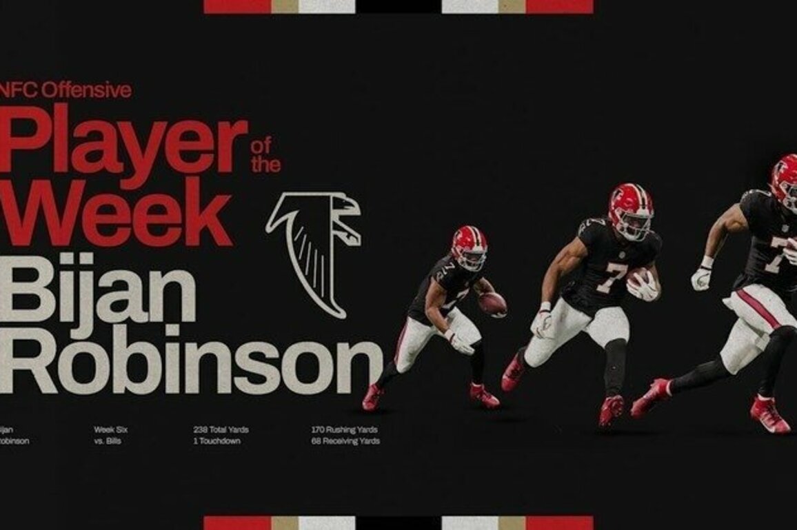 Bijan Robinson named NFC Offensive Player of the Week