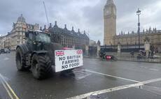Farmers descend on Parliament Square to call for Starmer to resign as PM