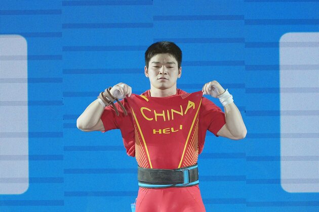 (SP)CHINA-JIANGSHAN-WEIGHTLIFTING-ASIAN CHAMPIONSHIPS-MEN'S 73KG (CN)