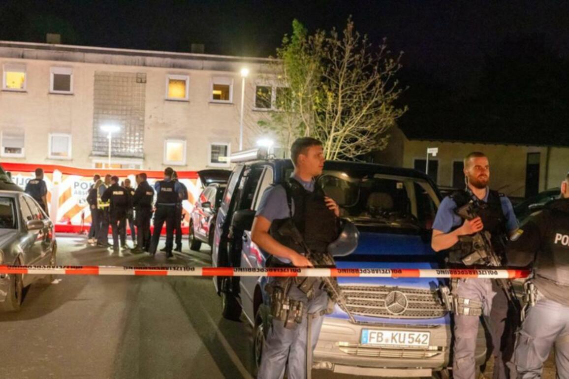 German police search for gunman after two killed