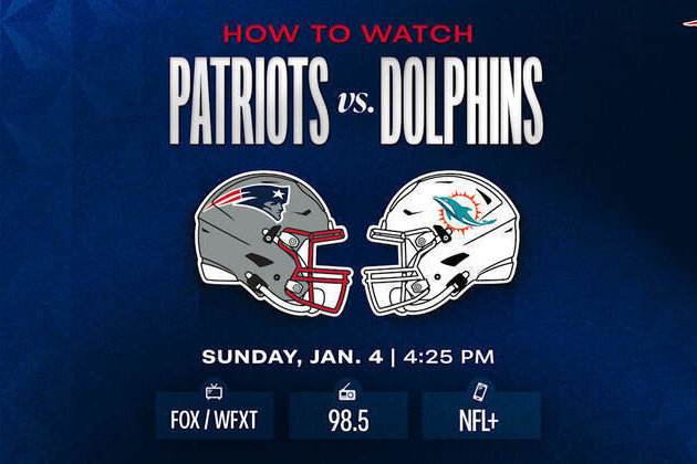 How to Watch/Listen: Patriots vs. Dolphins