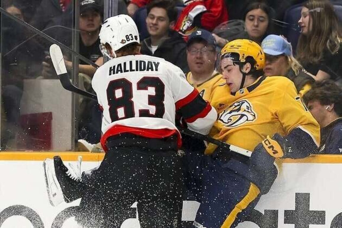 Stephen Halliday, Senators crush Golden Knights