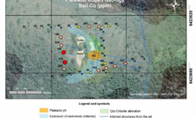  Mapa de geoquímica do solo em Plateado