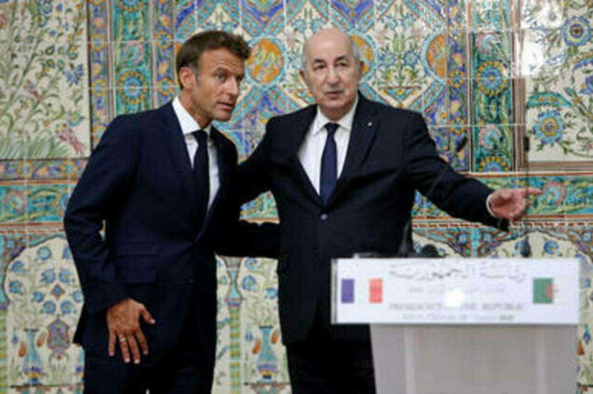 Algeria's leader holds talks with Macron