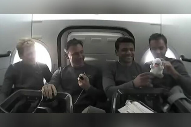 Baby 'Joy' floats with Axiom-4 crew en-route to ISS; Grp Capt Shukla says swan mascot symbolises wisdom, grace