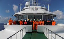  Fugro and DIMAR personnel onboard DIMAR’s ARC Roncador in the Caribbean Sea