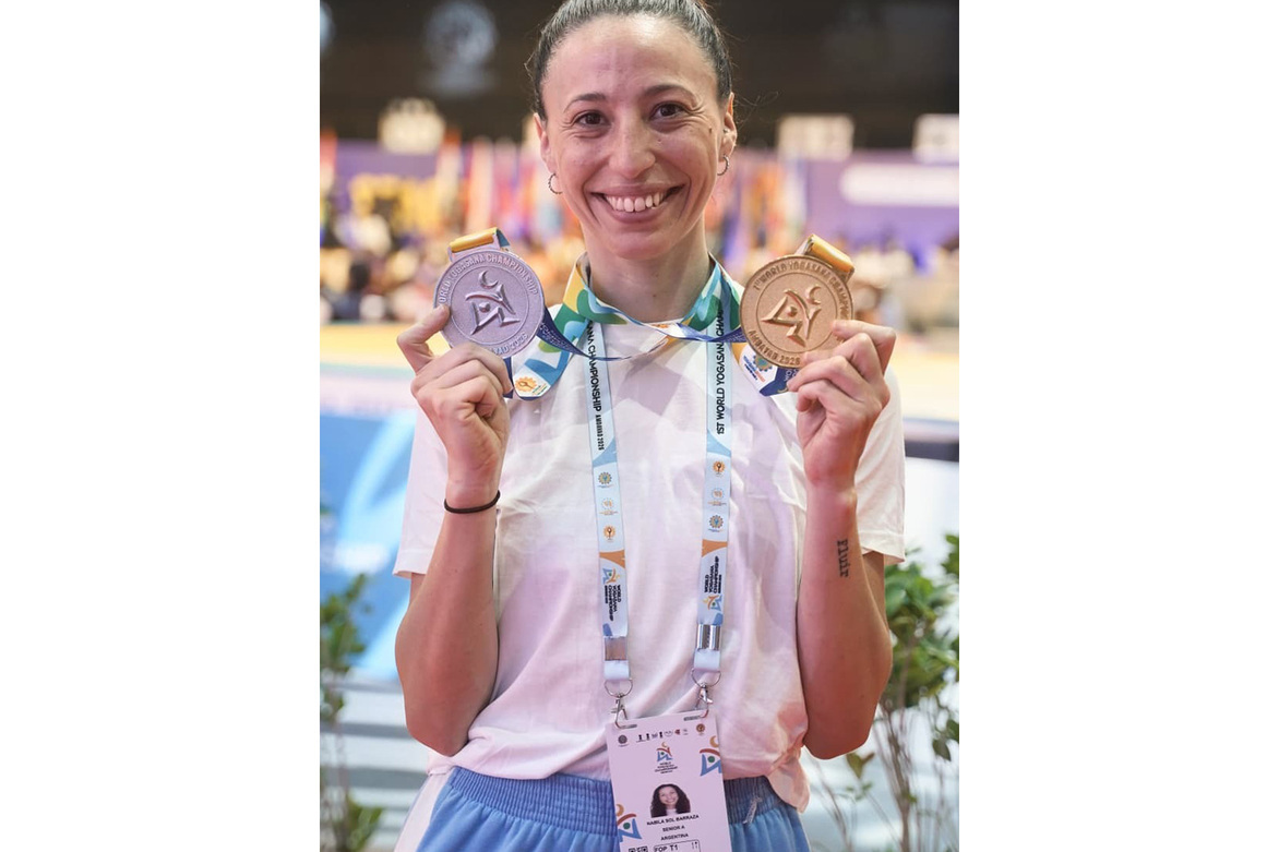 Kohli fan from Messi's backyard, Nabila Sol Barraza criss-crosses continents to leave her mark at World Yogasana Championships
