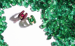  Faberge rings surrounded by emeralds from Kagem