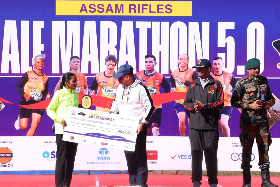 Shillong: Assam Rifles conducts 5th edition of Assam Rifles Half Marathon 2025