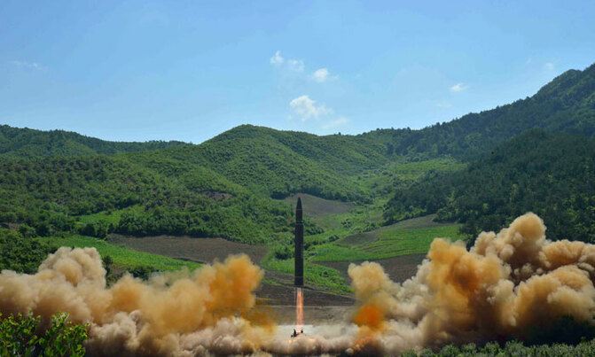 N. Korea claims major breakthrough with first ICBM test N. Korea claims major breakthrough with first ICBM test