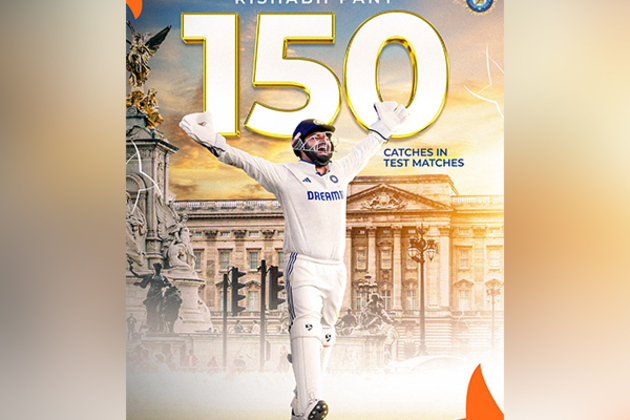 Rishabh Pant becomes third Indian to take 150 Test catches as wicketkeeper