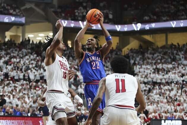 Darryn Peterson's late treys lift No. 11 Kansas past No. 13 Texas Tech