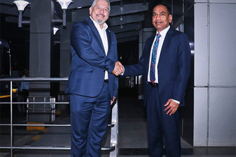 Honduran Foreign Minister Enrique Reina arrives in Delhi for embassy inauguration