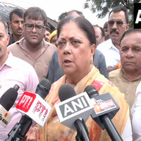Rajasthan: Vasundhara Raje meets kin of students killed in school roof collapse in Jhalawar