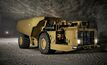 The Caterpillar AD63 underground haul truck.