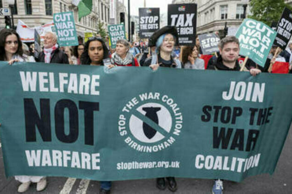 Thousands rally in London demanding 'Welfare Not Warfare' (VIDEOS)