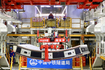 CHINA-YANGTZE RIVER-SHIELD TUNNELING MACHINE-CONSTRUCTION SITE (CN)