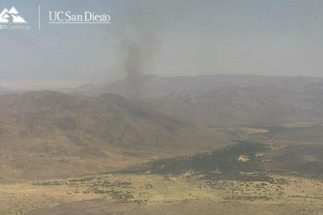 Firefighters have brush fire east of Julian fully contained s of San Diego