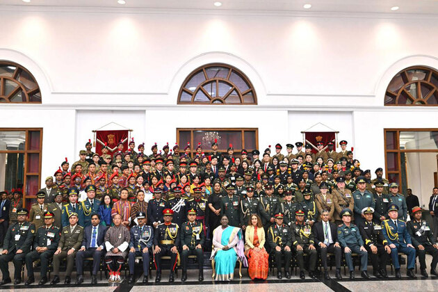 Nepali officers, NCC cadets visit India; call upon President Murmu, Defence Minister